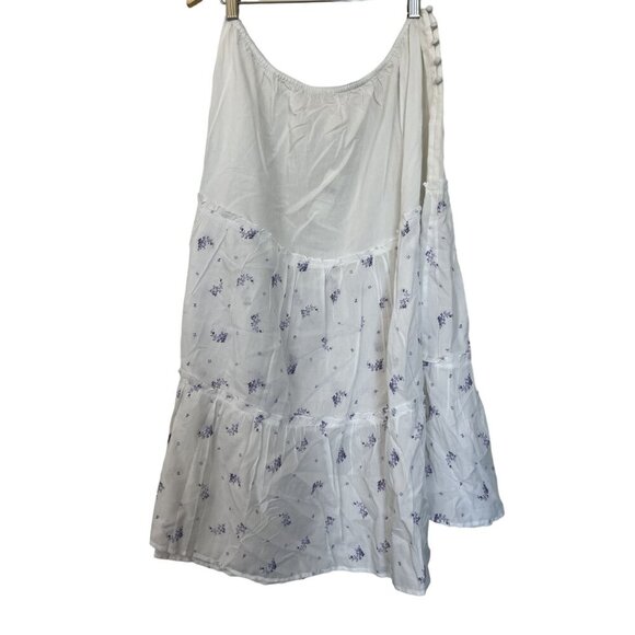 NWT Anthropologie Sheer Tiered Midi Skirt L - Picture 7 of 14